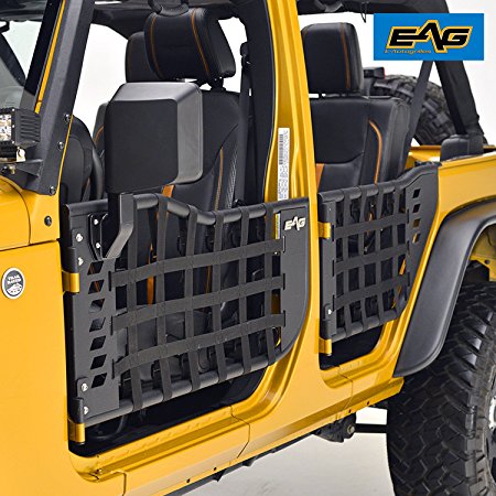EAG Matrix Tubular Door for 07-18 Jeep Wrangler JK (4 Door Only) (With Mirrors)