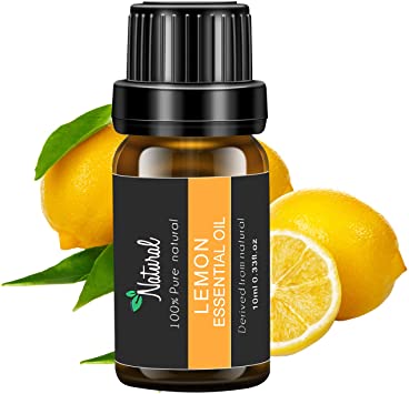 Lemon Essential Oil, Organic Pure Essential Oil for Diffuser, Humidifier, Aromatherapy, Home Fragrance, Relaxation, Cleaning-10ml
