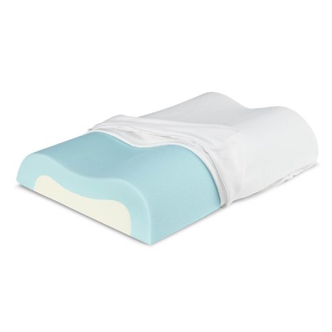 Sleep Innovations Cool Contour Memory Foam Pillow Queen