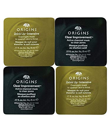 Origins Mix Mask Clear Improvement Active Charcoal & Drink Uo Intensive Overnight travel set