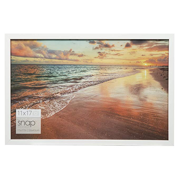 Snap 11x17 White Wood Wall Poster Frame