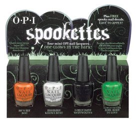 OPI Spookettes Mini Nail Lacquer set ONE glows in the dark