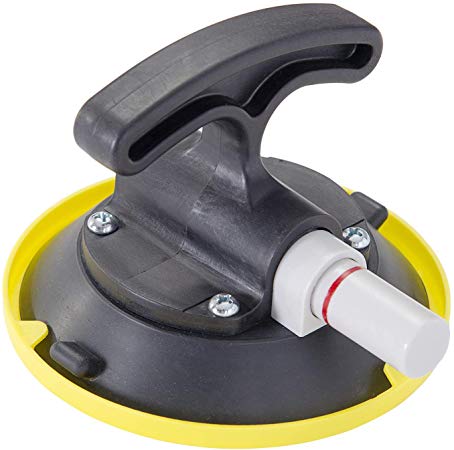 IMT 4.5" Suction Cup Pump Active, T-Handle Vacuum Lifter with Concave Plate for Flat/Curved Surface, Car Dent Puller/Glass Holder Hooks