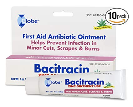 Bacitracin Zinc with ALOE 1 oz Tube (Pack of 10)