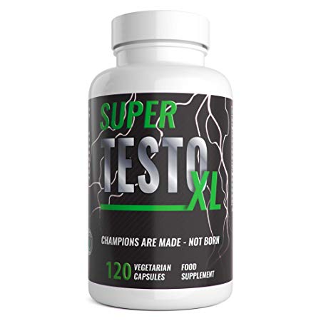 Super Testo XL for Men Testosterone Support Supplement 120 Capsules 2 Month Supply UK Manufactured Ingredients Contribute to Normal Testosterone Levels & Reduction in Fatigue | Zinc Level Booster