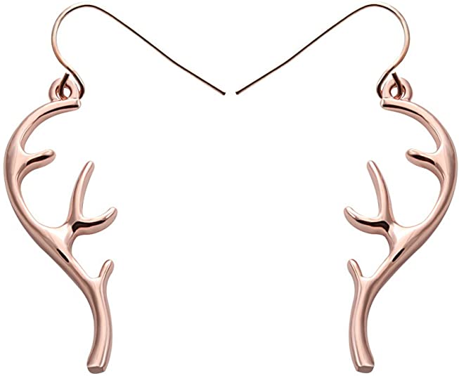 SENFAI Deer Antler Dangle Earrings Stylish Women Jewelry