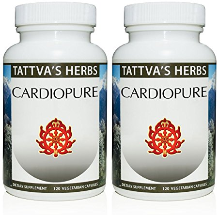 Tattva’s Herbs Cardiopure Premium Organic Blood Pressure Support Supplement with Tribulus Ashwagandha, Rauwolfia, Arjuna and Jatamansi – Reduces Hypertension, 120 Vegetarian Capsules