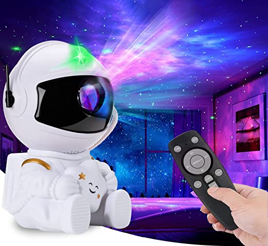 ABsuper Astronaut Galaxy Star Projector, Starry Night Light with Nebula for Kids Room,Button&Remote Dual Control,Portable Bedroom and Car Decoration, Ceiling Projector, Best Gifts for Children/Adults