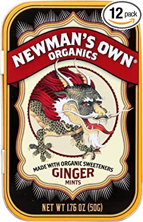 Newman's Own Organics Organic Ginger Mints, 1.76 oz, 12 ct