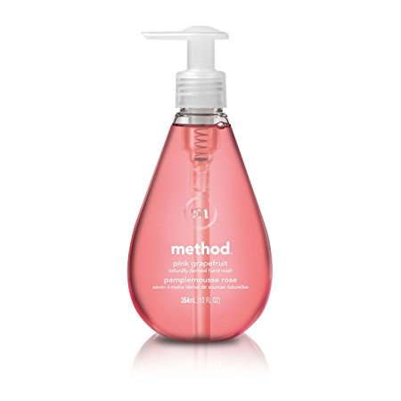 Method Gel Hand Soap, Pink Grapefruit, 12 Ounce (Pack 6)