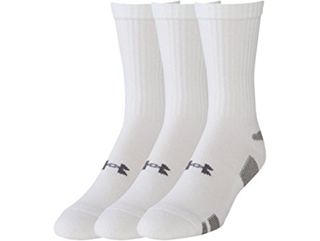 Under Armour Men's HeatGear Crew Socks (Pack of Three Pairs)