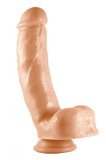Bombex 82 Inch 100 Silicone Plus Hard On Realistic Suction Cup Dildo With Balls - Whopper Dong WBalls Flesh 100 Satisfaction Guaranteed