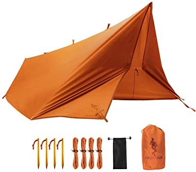 FREE SOLDIER Waterproof Portable Tarp Multifunctional Outdoor Camping Traveling Awning Backpacking Tarp Shelter Rain Tarp