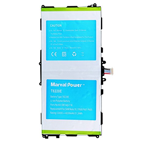 Marval Power Battery for Samsung Galaxy Note 10.1 2014 Edition P600 P601 P605 T8220e