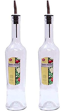 Tablecraft (H933) Sottile 17 oz Oil & Vinegar Cruet - Pack of 2