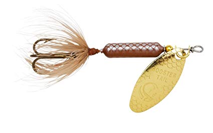 Yakima Bait Wordens Original Rooster Tail Spinner Lure, Brown, 1/8-Ounce