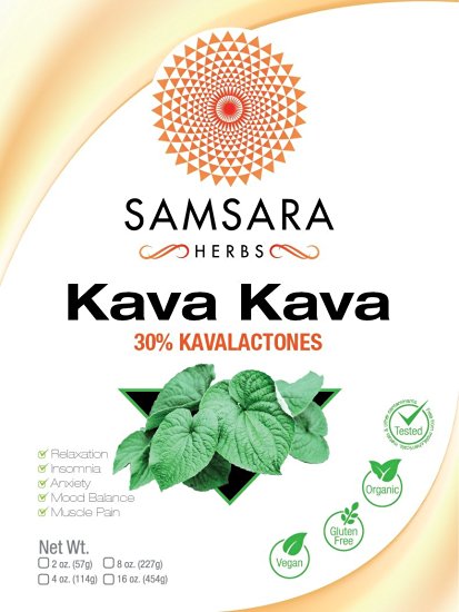 Kava Kava Extract Powder - 30% Kavalactones Extract - (2oz / 57g) PURE, ORGANIC, POTENT
