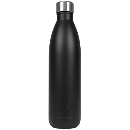 RTIC 127 Double Wall Vacuum Insulated Water Bottle, 25 oz, Black