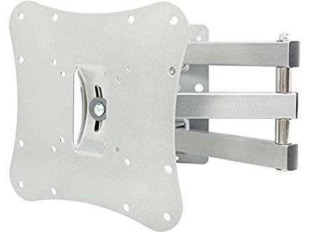 Rosewill LCD LED TV Wall Mount Articulating Arm - Tilt/Swivel, for Most 17” – 37” TV Monitor Display Television, VESA 75x75 / 100x100 / 200x200 mm, Max. Load 81 lbs, Silver, RHTB-14001