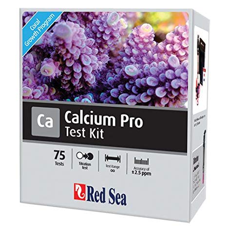Red Sea Fish Pharm ARE21405 Saltwater Calcium Pro Test Kit for Aquarium, 75 Tests