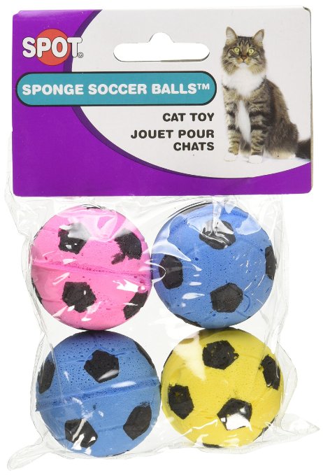 SPOT Sponge Soccer Balls Cat Toy