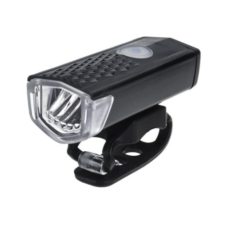 Volador Bicycle Front Light USB Rechargeable Bike Light LED Bicycle Headlight Lamp 300 Lumens, 3 Modes, Wide Beam Angle