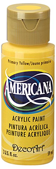 DecoArt Americana Acrylic Paint, 2-Ounce, Primary Yellow