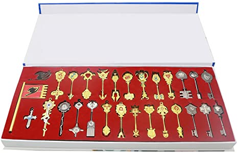 Fairy Tail Key 29 Golden Zodiac Keys Lucy Natsu Happy Prop Accessories