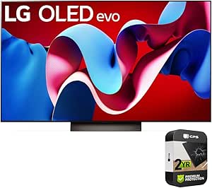 LG OLED77C4PUA 77 Inch Class OLED evo C4 Series Smart TV 4K Processor (2024) (Renewed) Bundle with 2 Year Enhanced Protection Pack