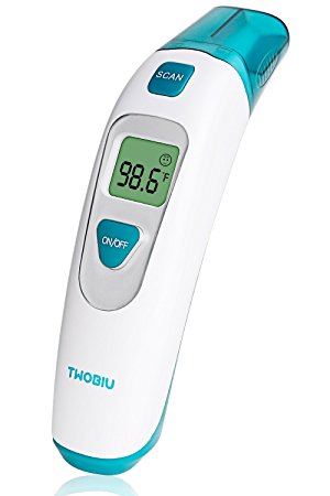 TWOBIU Medical Forehead and Ear Thermometer- Instant Read Baby Thermometer, FDA Approved Digital Infrared Thermometer for Baby and Adults