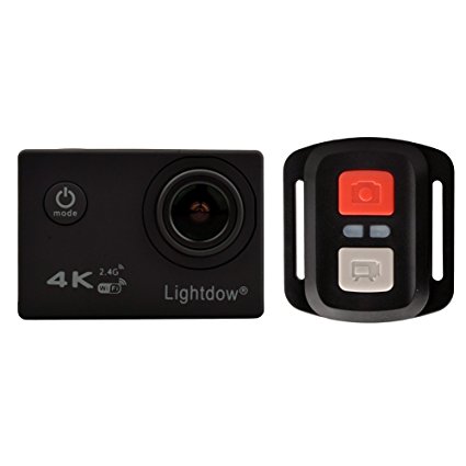 Lightdow 4K WIFI   2.4G RF Remote Contrl Sports Action Camera Ultra HD Waterproof DV Camcorder 170 Degree Wide Angle (Model NO.: LD-V3S)