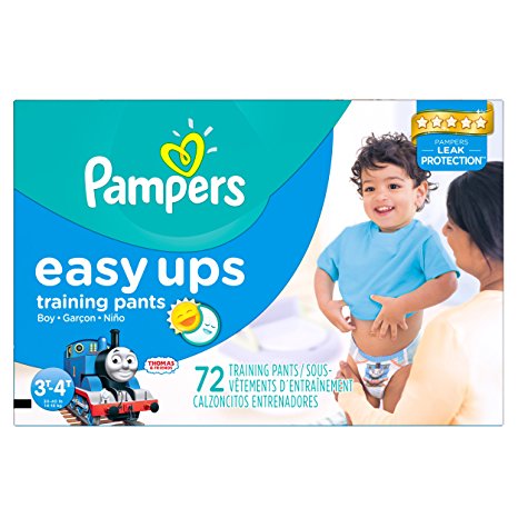 Pampers Boys Easy Ups Training Underwear 3T-4T (Size 5), 72 Count (Old Version)