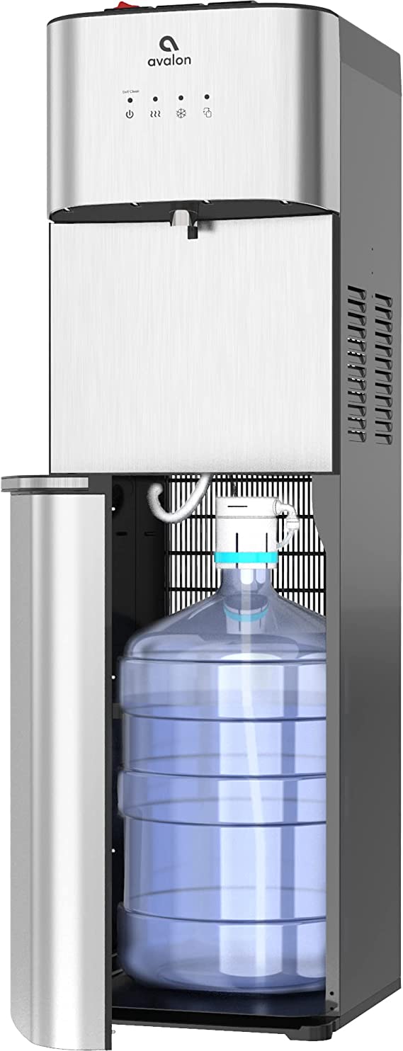 Avalon Limited Edition Self Cleaning Water Cooler Water Dispenser - 3 Temperature Settings - Hot, Cold & Room Water, Durable Stainless Steel Construction, Bottom Loading - UL Listed