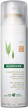 Klorane Gentle Dry Shampoo with Oat Milk Powder Spray 150ml - Brown to dark hair