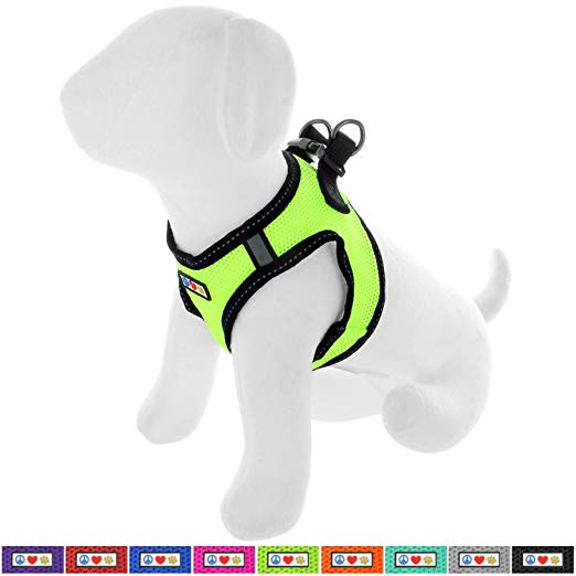 Pawtitas Pet Reflective Mesh Dog Harness, Step in or Vest Harness Dog Training Walking of Your Puppy/Dog - No More Pulling, Tugging, Choking