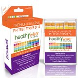 HealthyWiser - pH Test Strips 0-14 Universal Application Results in Seconds 100-Count