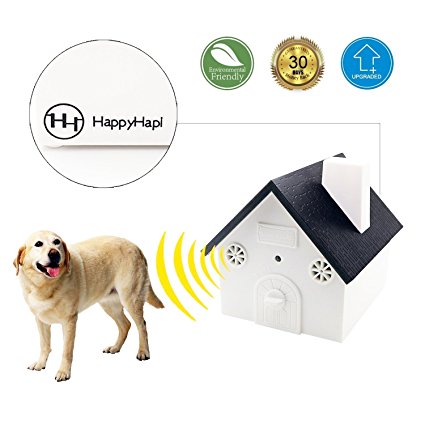 Ultrasonic Outdoor Anti Barking Deterren - Brid House Designed Sonic Bark Controller, No Harm To Dog or other Pets, Plant, Human, Easy Hanging/Mounting On Tree, Wall, Or Fence Post by HappyHapi. …
