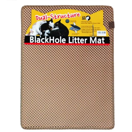 Blackhole Cat Litter Mat - Super Size Rectangular 30" X 23" - Blackhole Litter Mat®