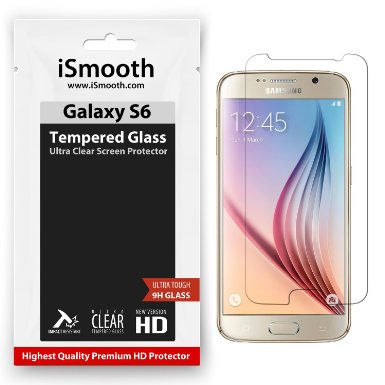 Samsung Galaxy S6 Screen Protector Tempered Glass iSmooth Ultra Clear