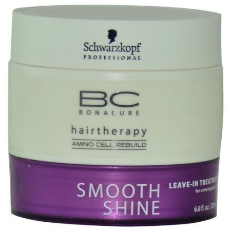 Schwarzkopf Bonacure Smooth Shine Leave-In Treatment For Unmanageable Hair (6.8 oz)