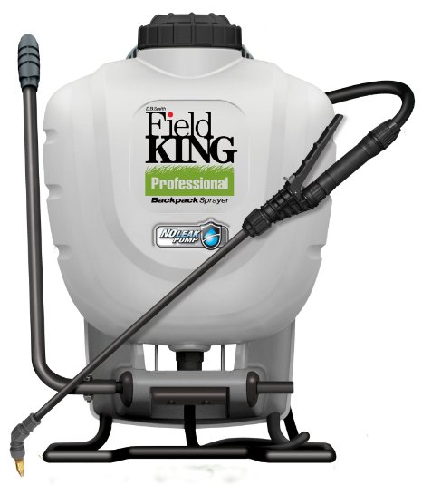 Field King Professional 190328 No Leak Pump Backpack Sprayer for Killing Weeds in Lawns and Gardens