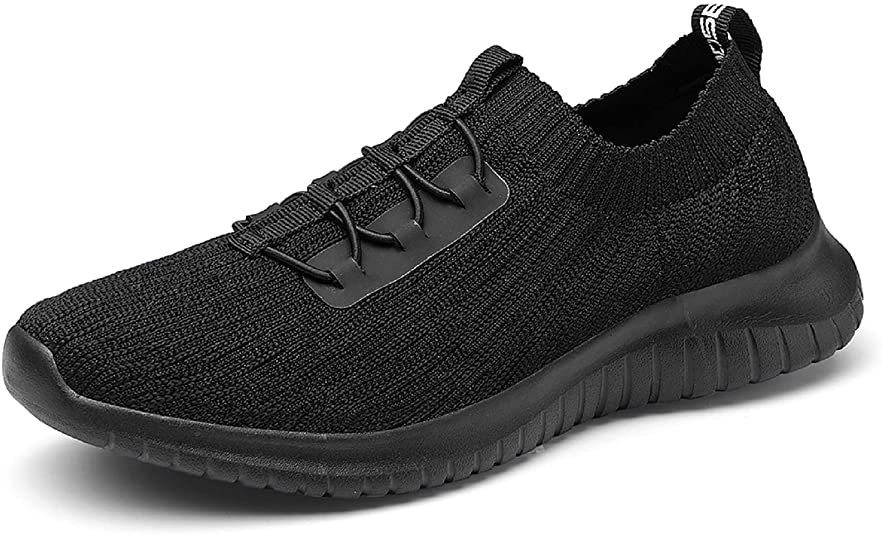 konhill Women Trainers Breathable Walking Shoes - Slip-on Soft Comfortable Athletic Tennis Sneakers