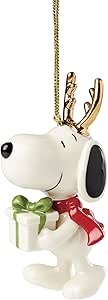 Lenox 895787 Snoopy with Gift Ornament