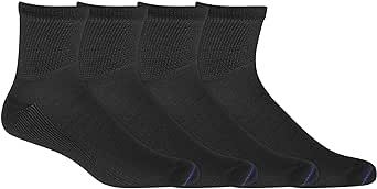 Dr. Scholl's Men's Diabetes and Circulatory 4 Pack Crew Socks