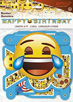 6ft Emoji Birthday Banner