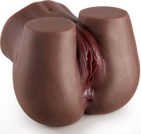 4.5LB Brown Anal Male Masturbator Sex Doll with Strong Suction, Realistic Vagina Pocket Pussy Ass Masturbator with 2 Hole for Pleasure, Adult Male Sex Toys for Men Masturbation with Lifelike Soft Butt