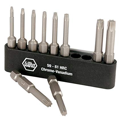 WIHA 74985 Torx Power Bit Set, Includes T6-T30 with Holder, 10-Piece