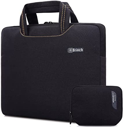 Brinch Unisex 15-15.6 Inch Laptop Messenger Bag with Accessory Bag for Apple, Acer, Asus, Dell, Fujitsu, Lenovo, HP, Samsung, Sony, Toshiba (Black)