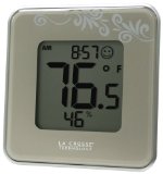 La Crosse Technology 302-604S Silver Indoor Digital Thermometer and Hygrometer Station with MINMAX records and Comfort level icon