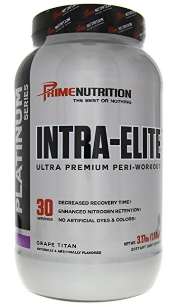 Prime Nutrition Platinum Series Intra-Elite Ultra Premium Peri-Workout Formula Grape Titan 3.17lbs